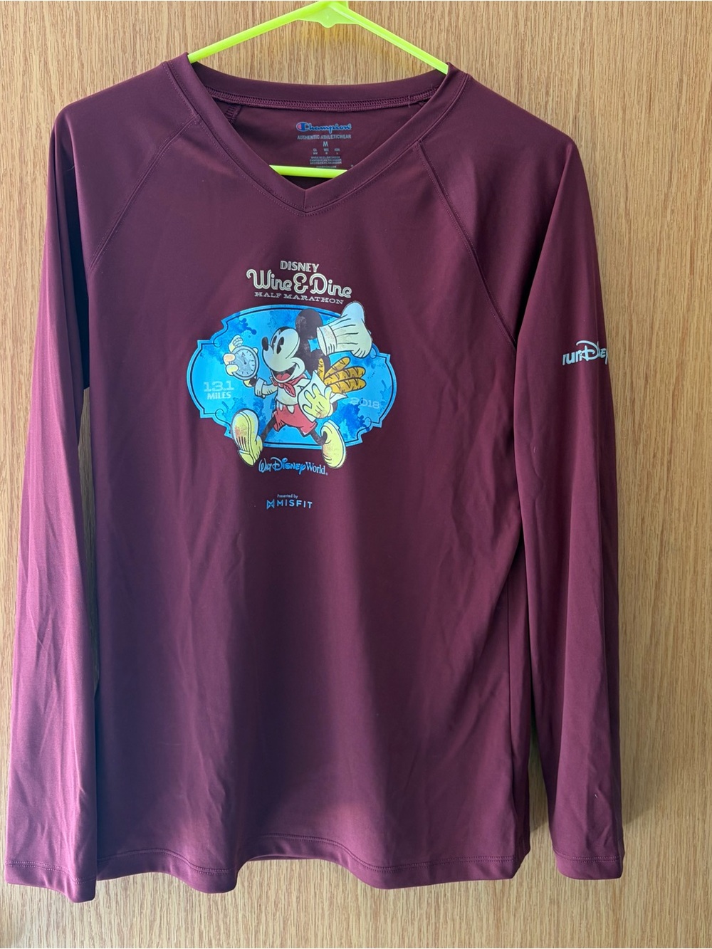 Champion Burgundy Long-Sleeve Wine and Dine Half marathon 2018